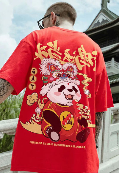 Red short sleeve T shirt
