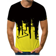 Casual Clothes Men's T-shirt Tops Trendy Brand Short-sleeved