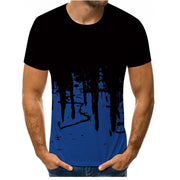 Casual Clothes Men's T-shirt Tops Trendy Brand Short-sleeved
