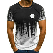 Casual Clothes Men's T-shirt Tops Trendy Brand Short-sleeved