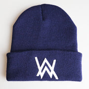 Winter Woolen Hat, Embroidery Knit Hat, Pullover Cap, Hip-Hop Ski Cap