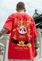 Red short sleeve T shirt