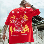 Red short sleeve T shirt