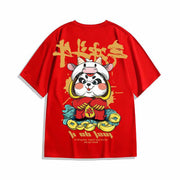 Red short sleeve T shirt